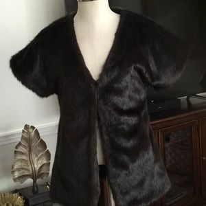 Faux Fur Vest, Long vest w/ pockets, wear with leggings or jeans Dress, Casual
